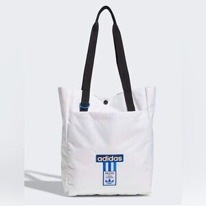 New adidas Originals Adibreak White, Blue Bird, & Black Tote Bag.  Unisex
